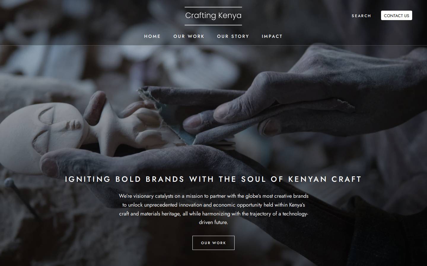 craftingkenya.com homepage screenshot