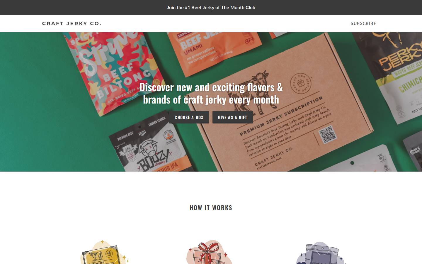 craftjerkyco.com homepage screenshot