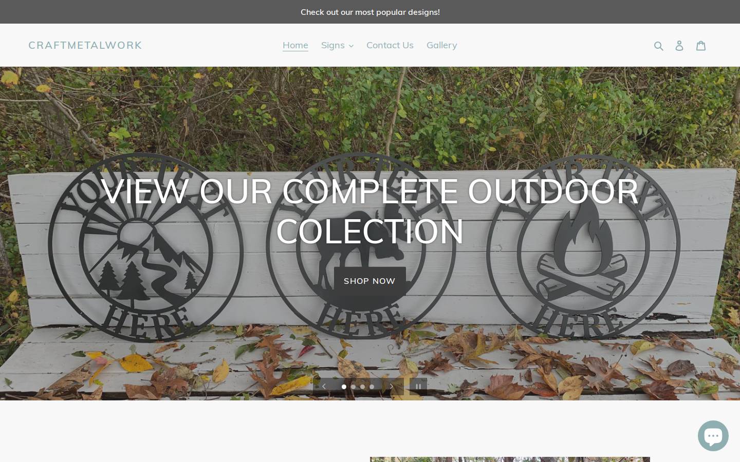 craftmetalwork.com homepage screenshot