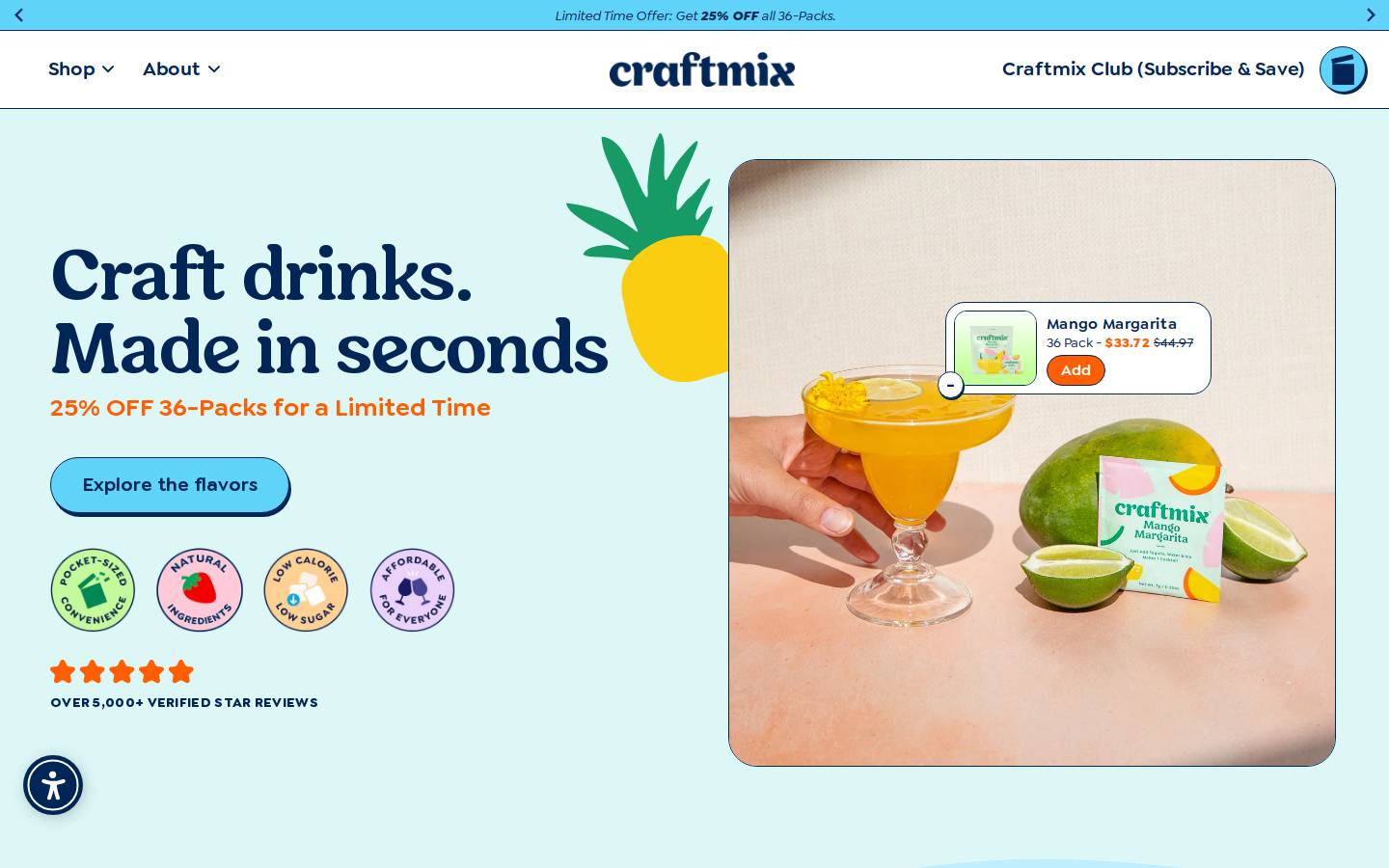 craftmix.co homepage screenshot
