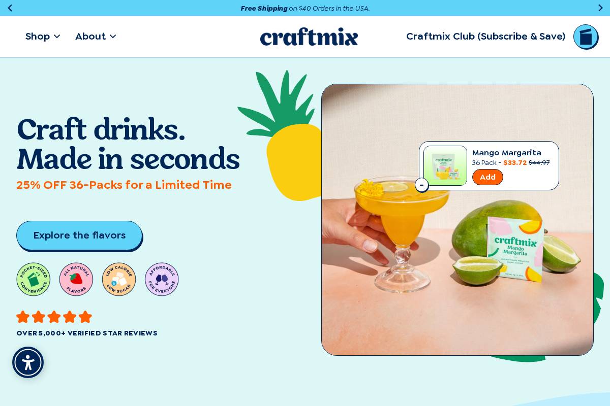 craftmix.com homepage screenshot