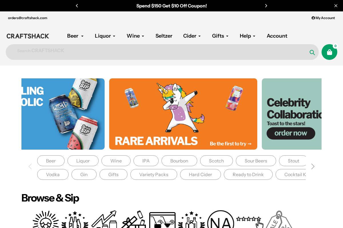 CraftShack homepage screenshot