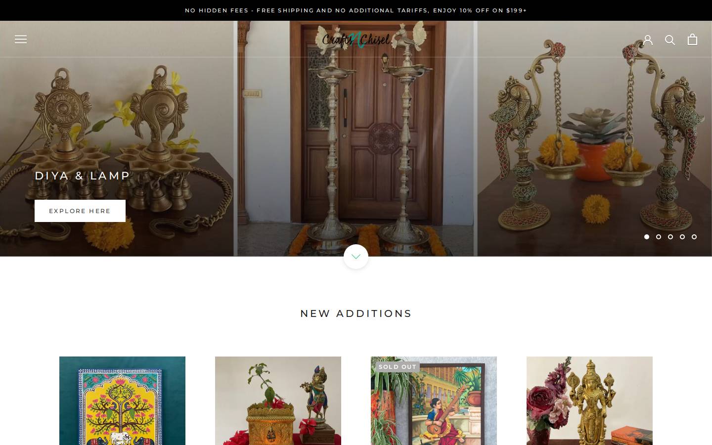 craftsnchisel.com homepage screenshot