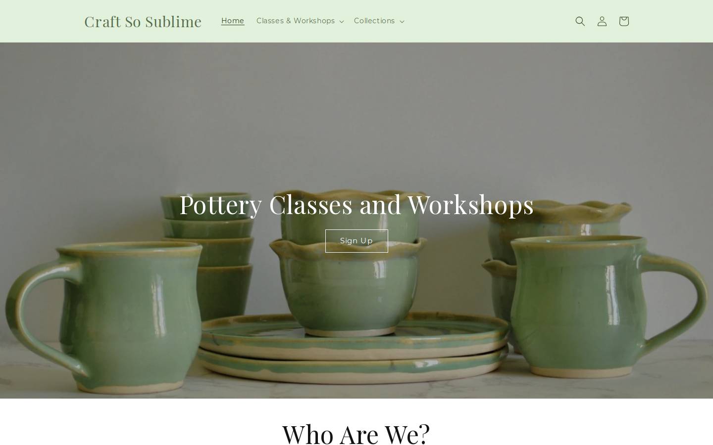 craftsosublime.com homepage screenshot