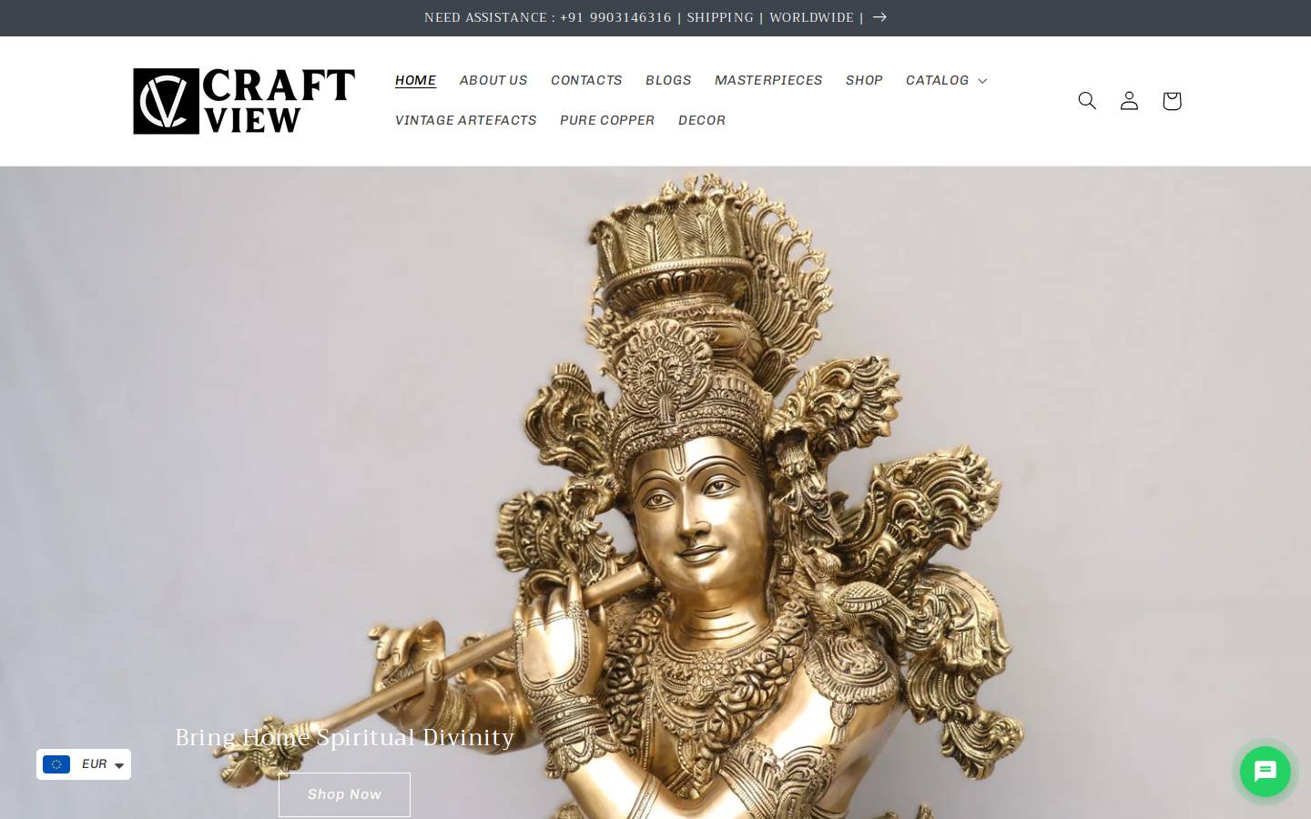 craftview.in homepage screenshot