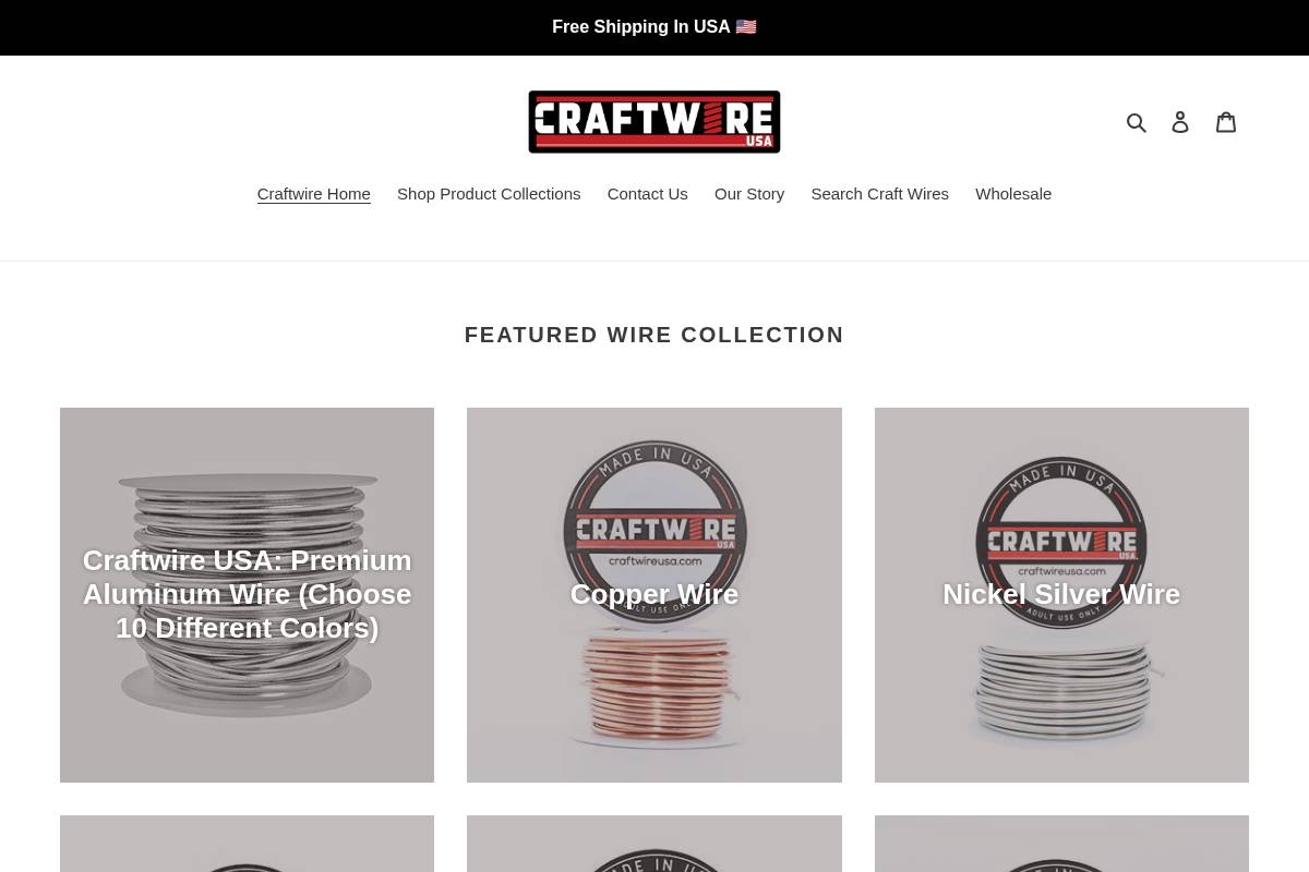 craftwireusa.com homepage screenshot
