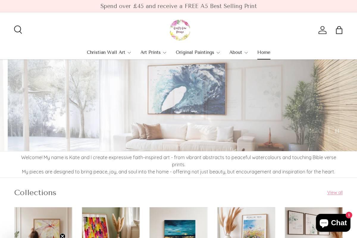 craftycowdesign.co.uk homepage screenshot