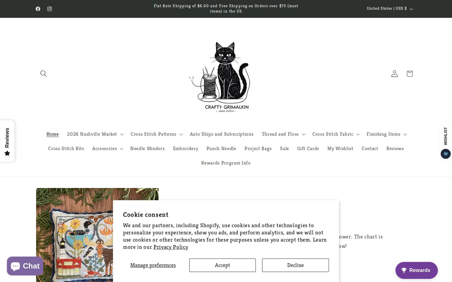 craftygrimalkin.com homepage screenshot