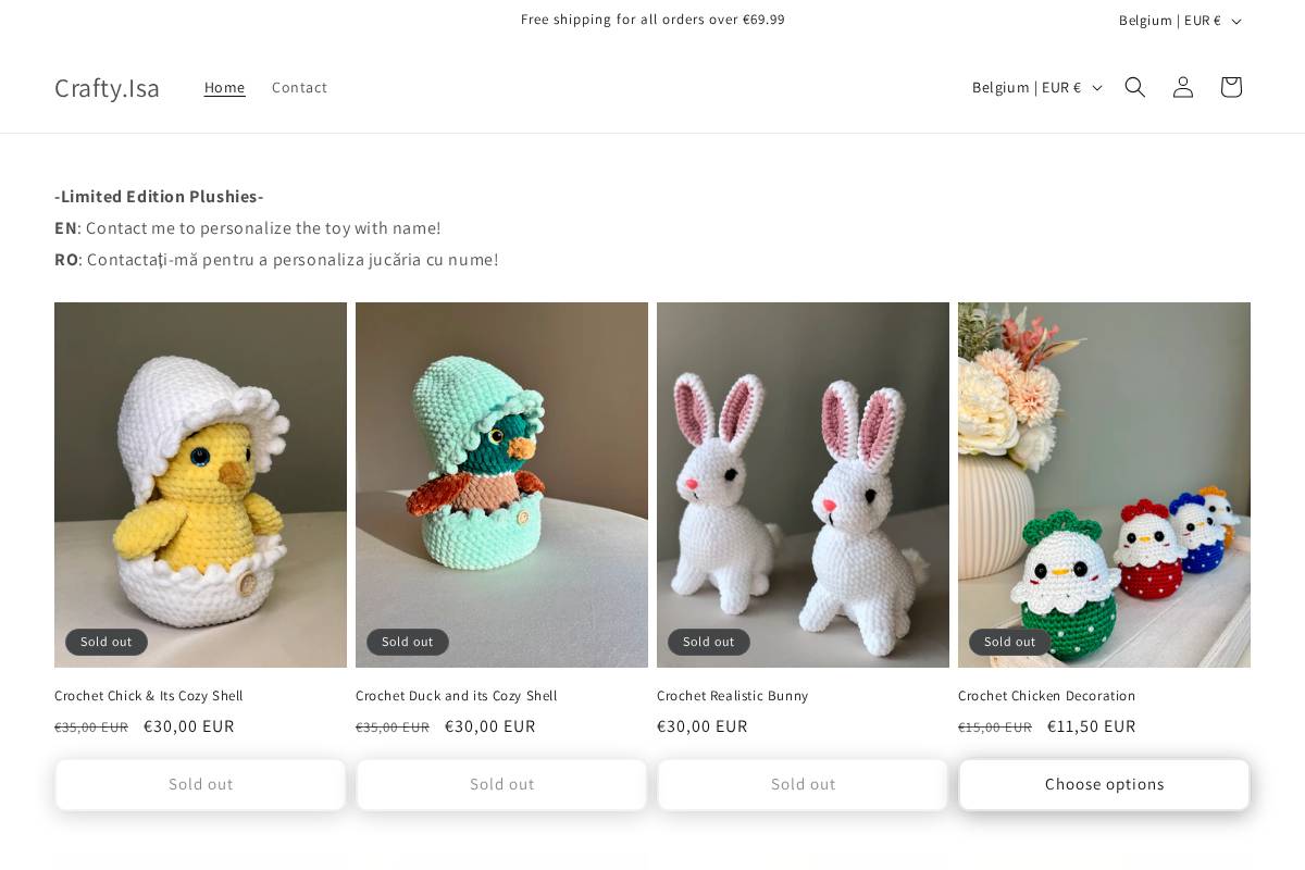 craftyisa.com homepage screenshot
