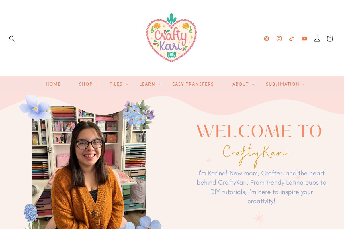 craftykari.com homepage screenshot