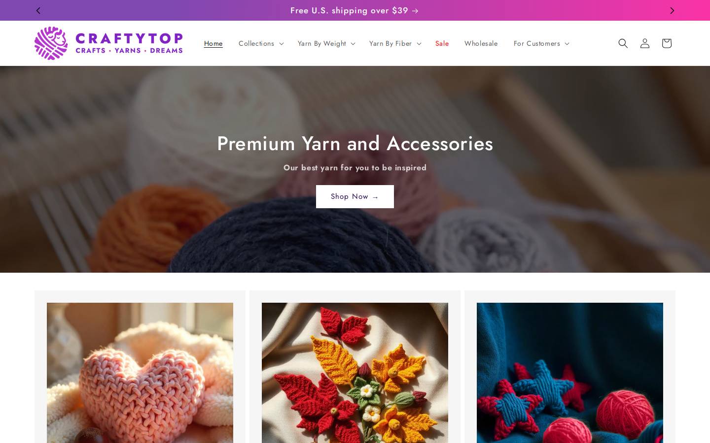 craftytop.com homepage screenshot