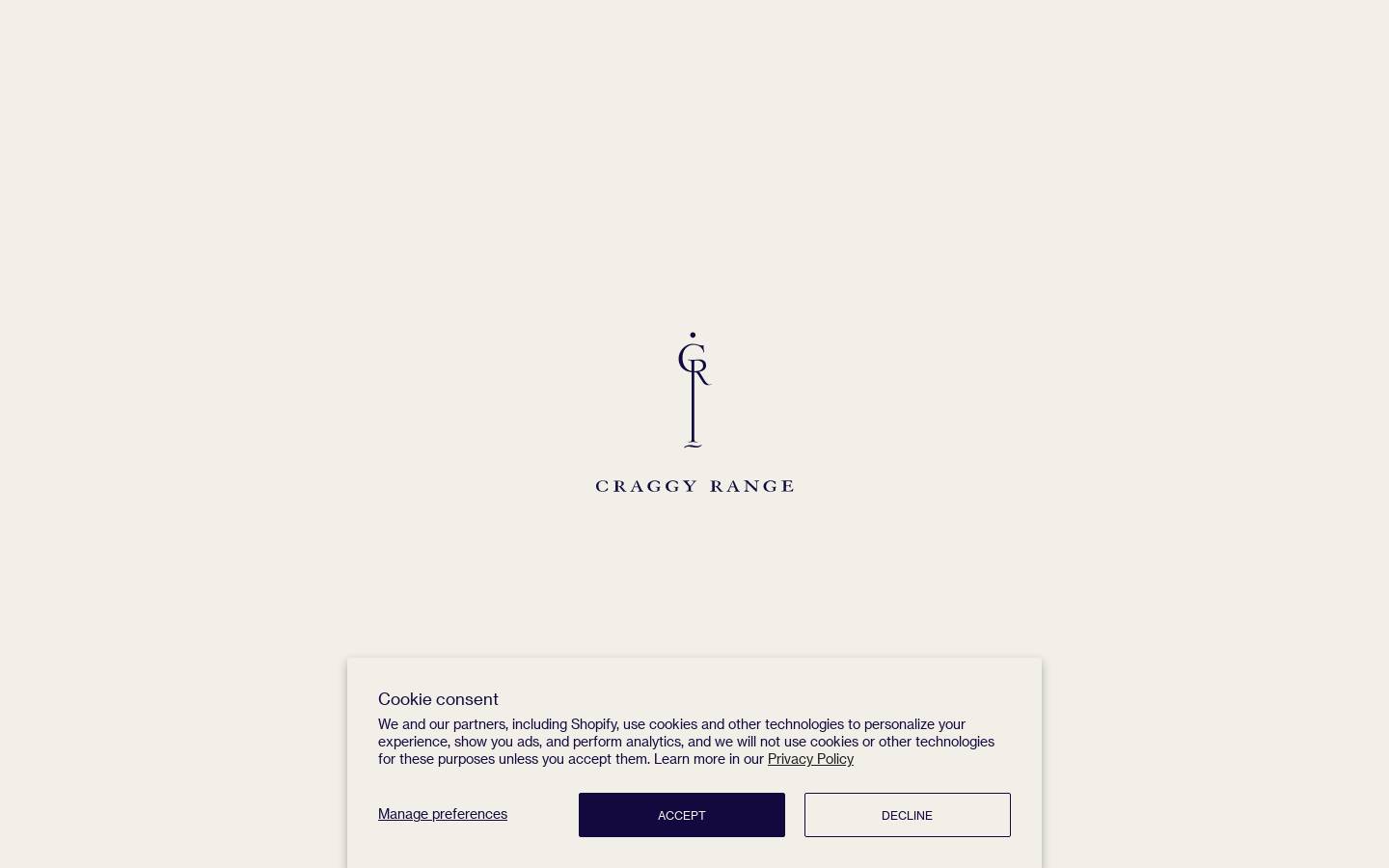 craggyrange.com homepage screenshot