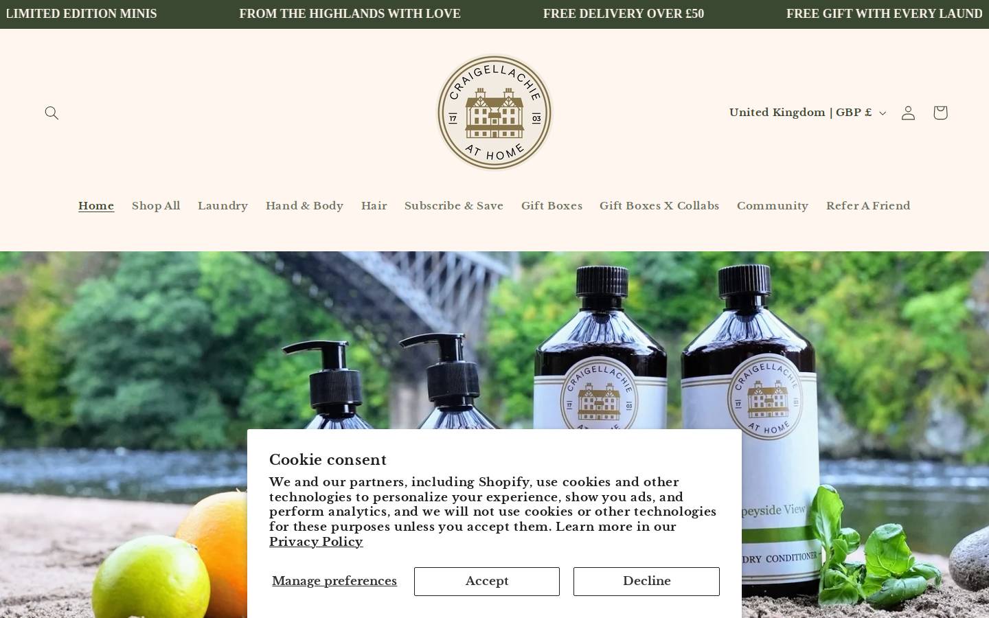 craigellachieathome.com homepage screenshot