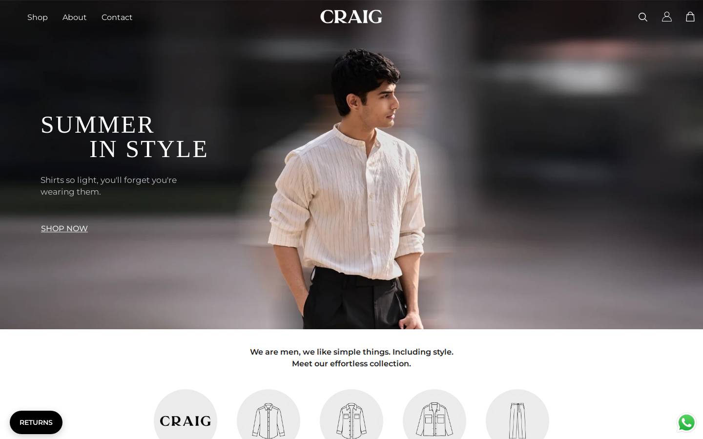 craigmen.com homepage screenshot