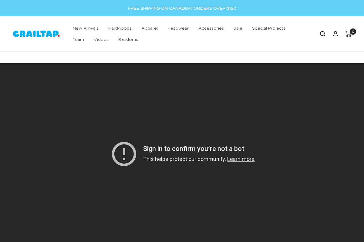Crailstore Canada homepage screenshot