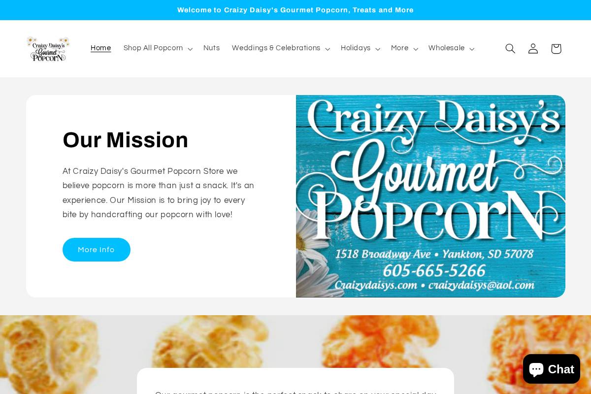 craizydaisys.com homepage screenshot