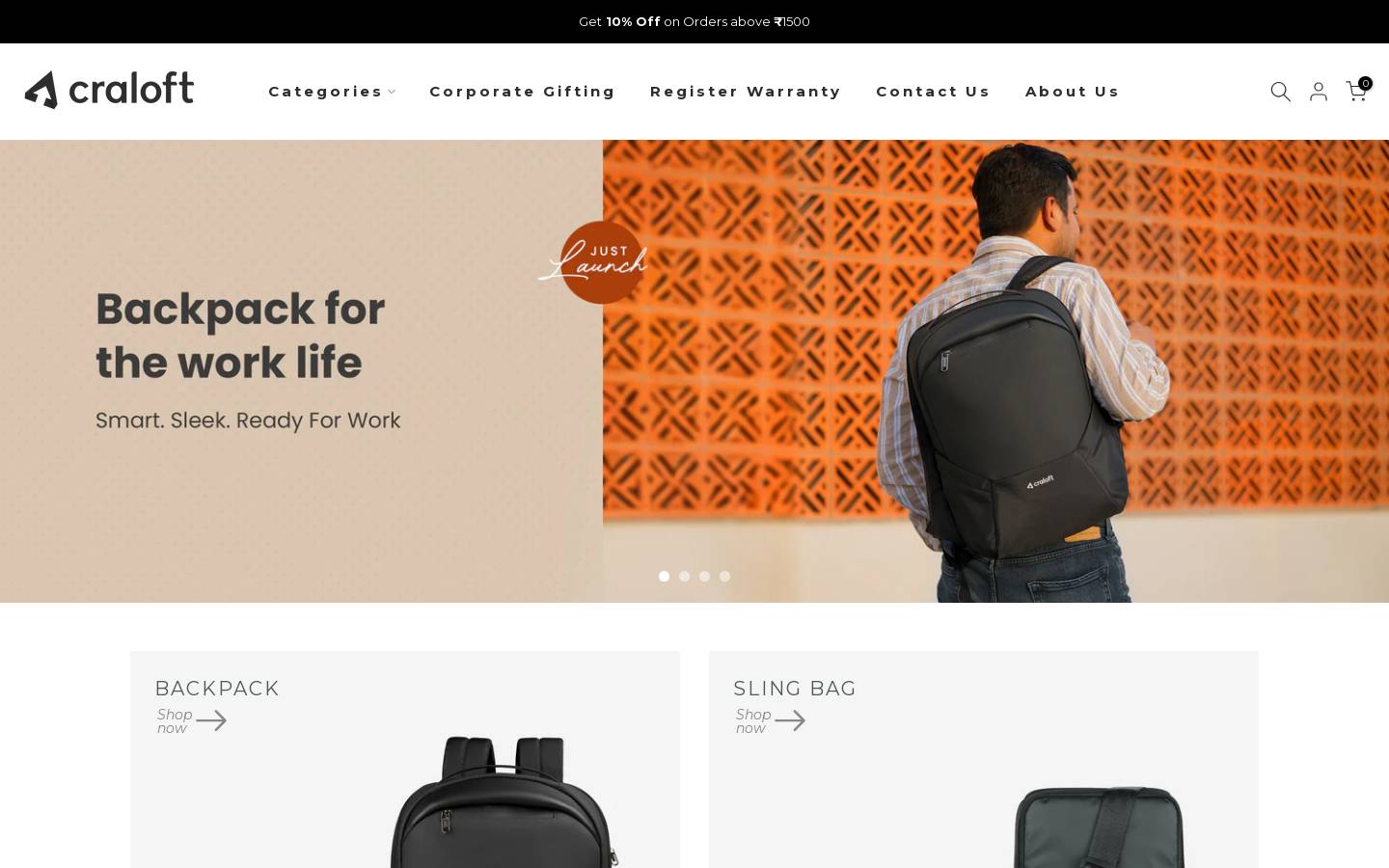craloft.com homepage screenshot
