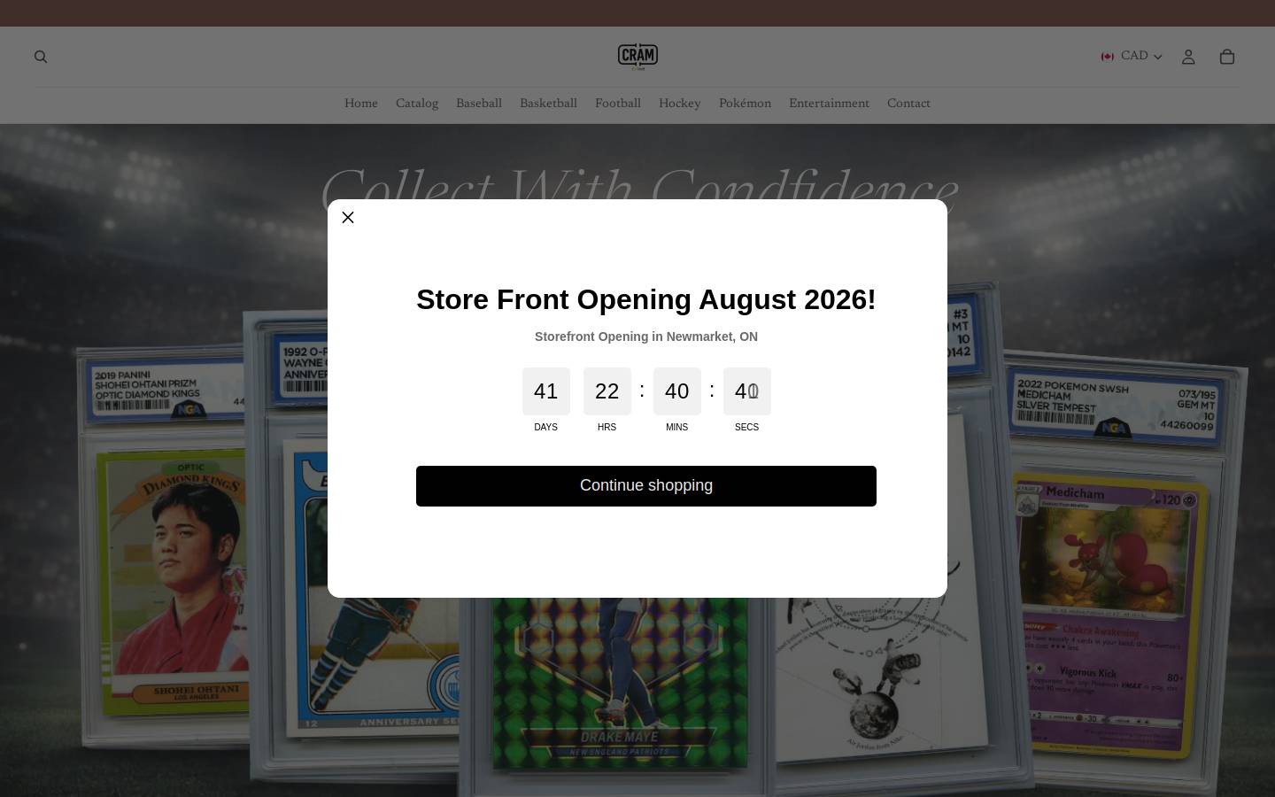 cramcollect.com homepage screenshot