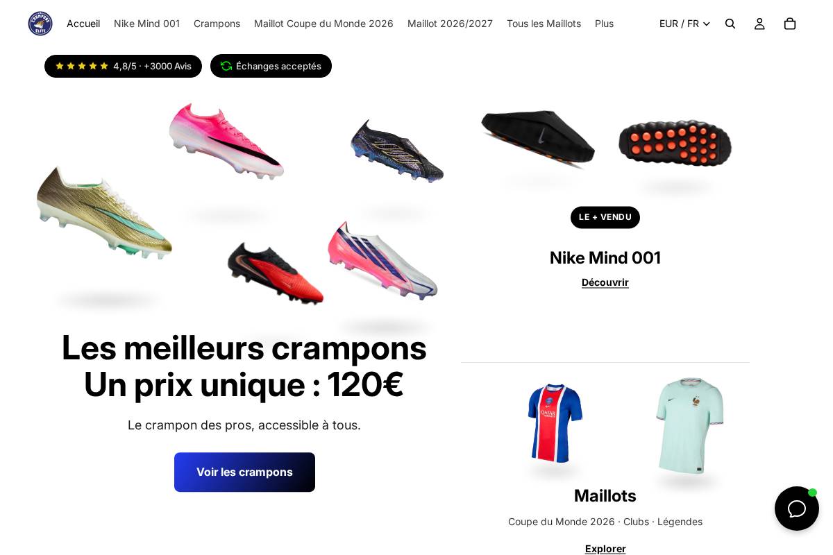 cramponselite.com homepage screenshot