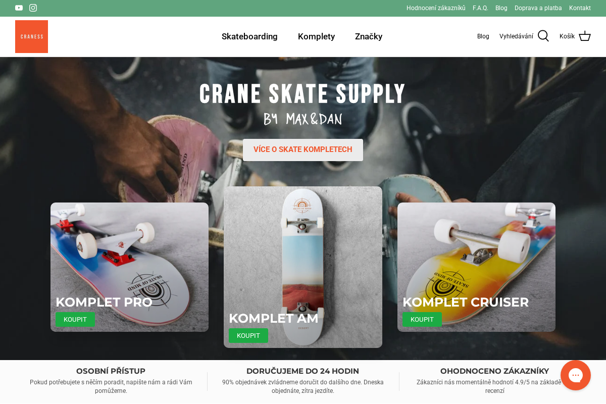 Craness | skateshop by Maxim Habanec homepage screenshot