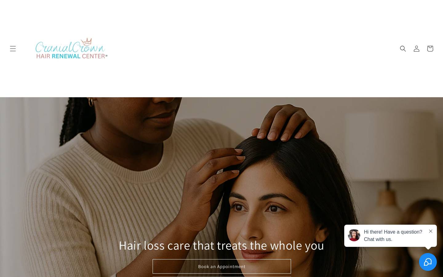 cranialcrown.com homepage screenshot