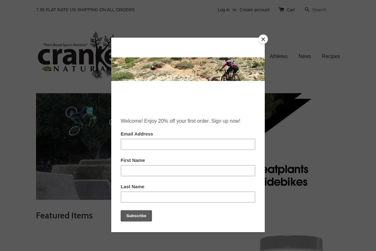 crankednaturals.com homepage screenshot