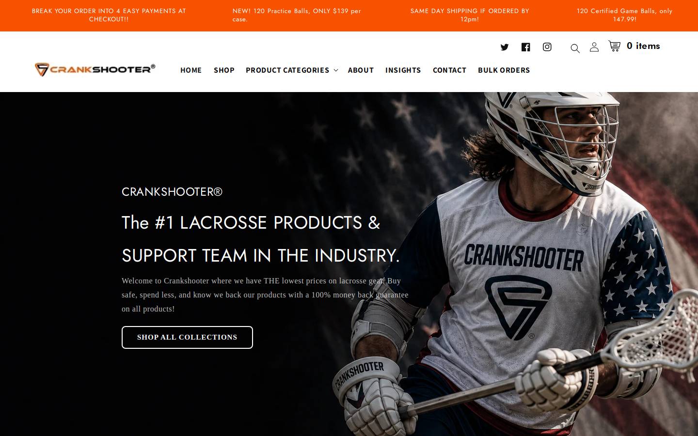CrankShooter.com homepage screenshot