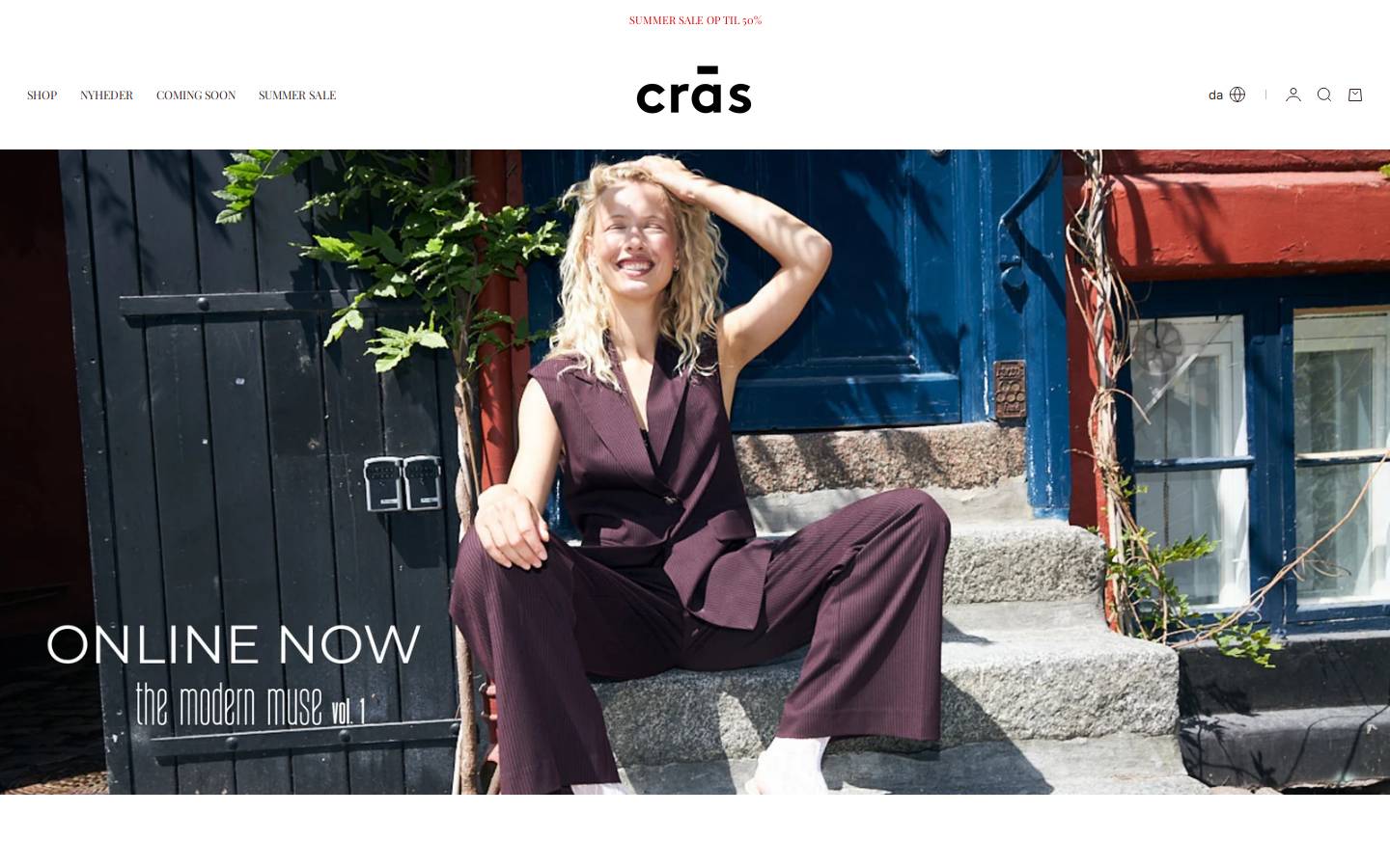 Cras homepage screenshot