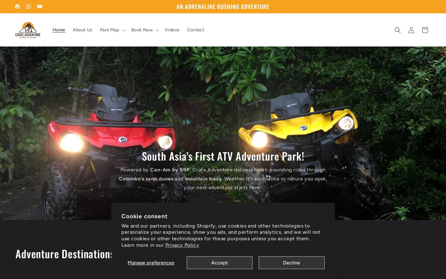 crateadventure.com homepage screenshot