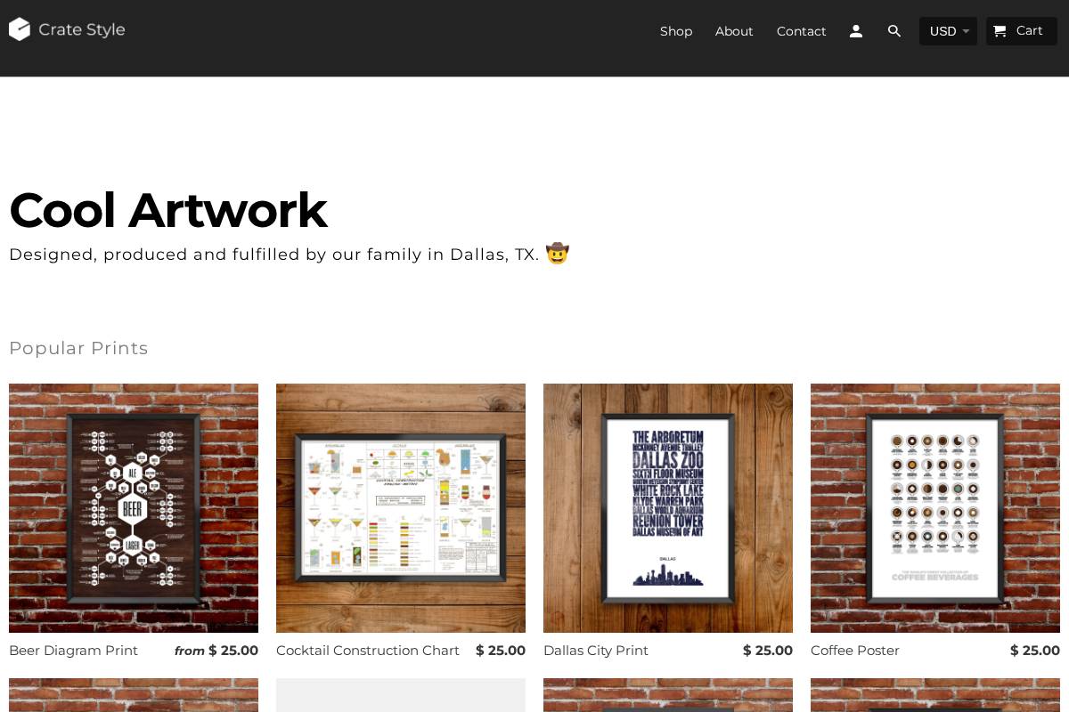 cratestyle.com homepage screenshot