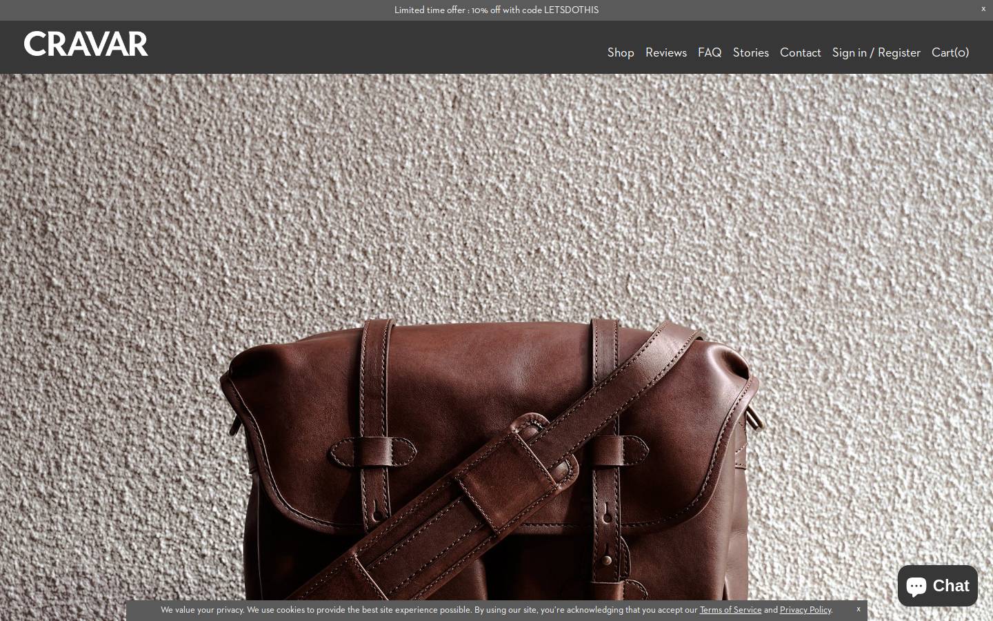 cravar.com homepage screenshot