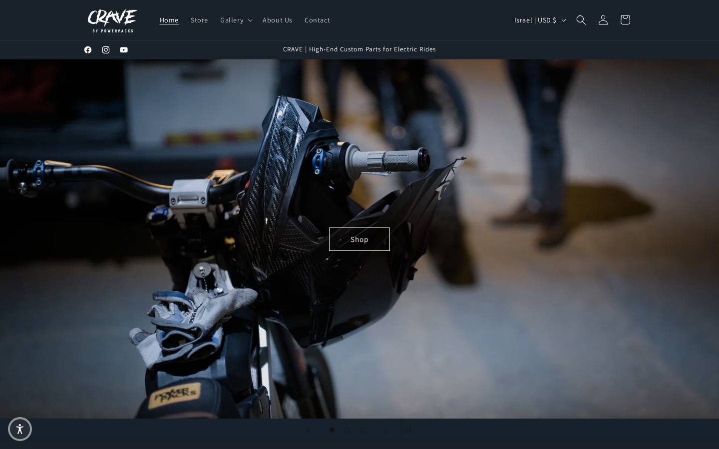 craveparts.com homepage screenshot