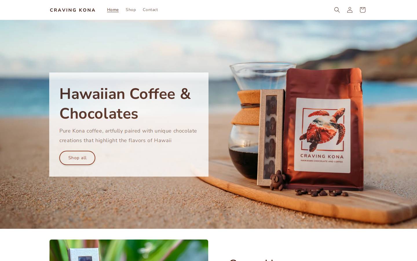 cravingkona.com homepage screenshot