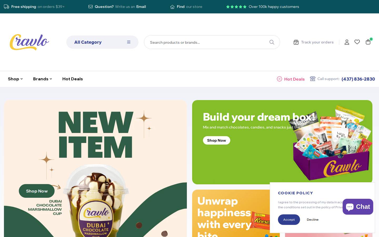 cravlo.com homepage screenshot