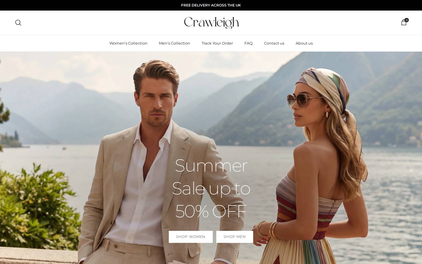 Craw Leigh homepage screenshot