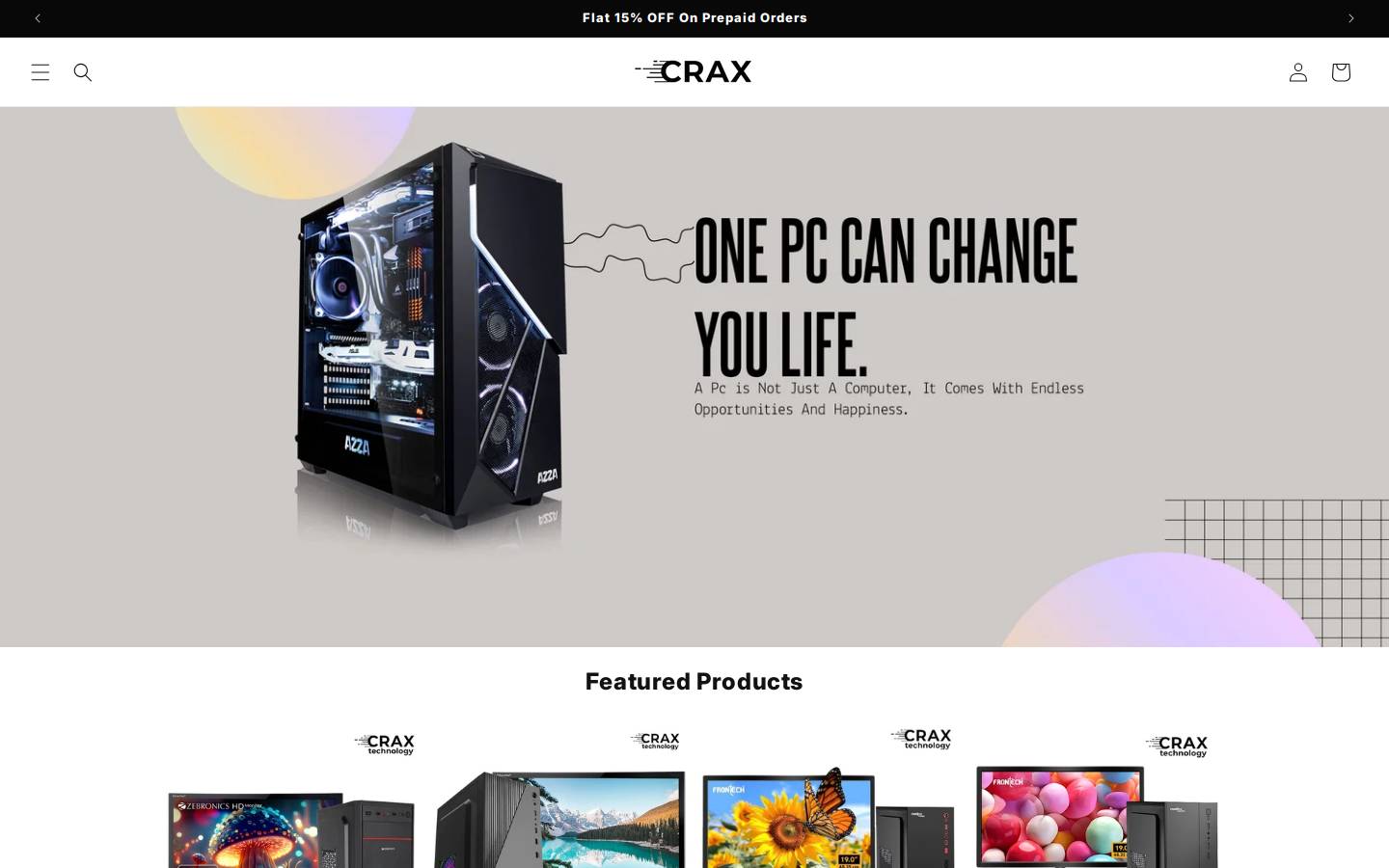 craxtechnology.com homepage screenshot