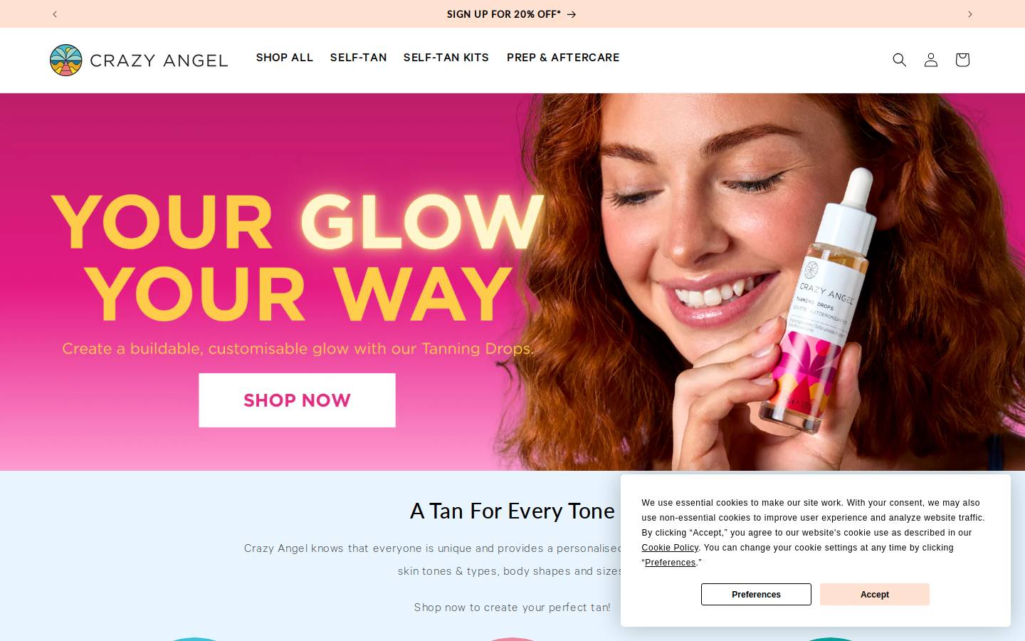 crazy-angel.co.uk homepage screenshot