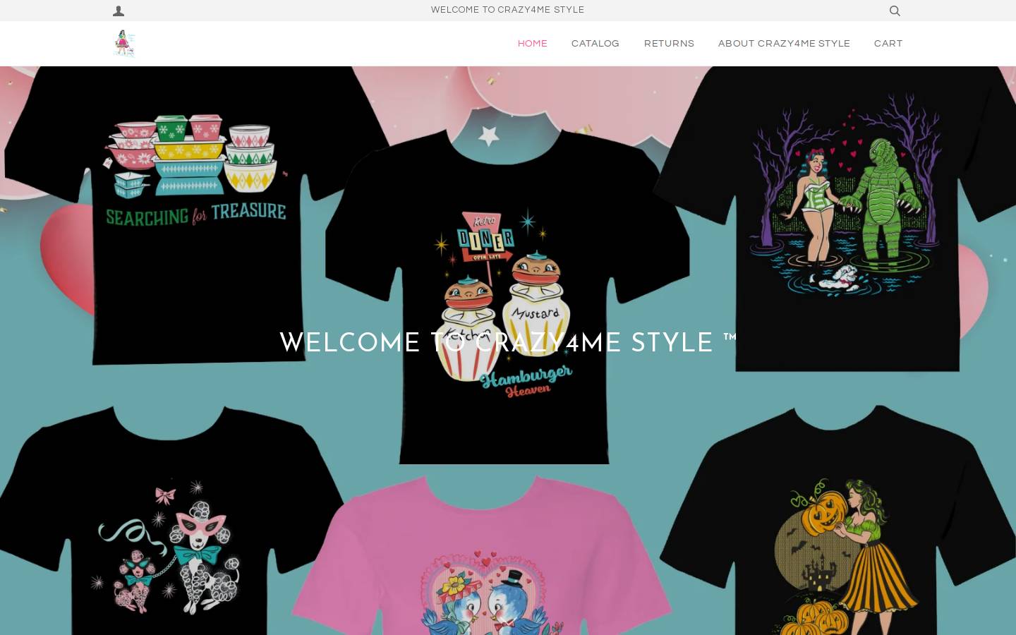 crazy4mestyle.com homepage screenshot