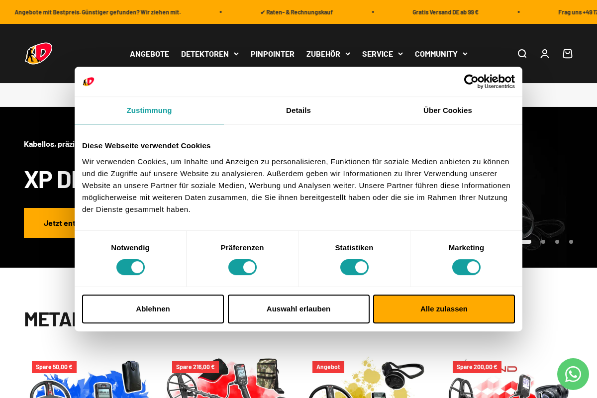 Crazydetectors homepage screenshot