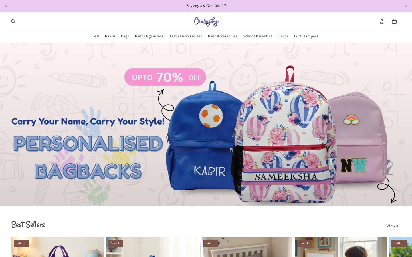 crazyify.com homepage screenshot