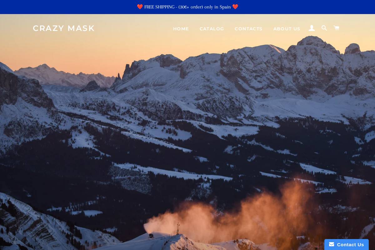 crazymask.net homepage screenshot