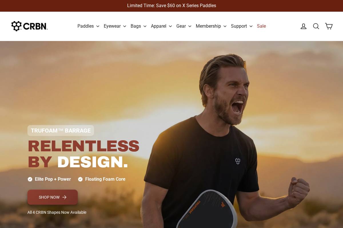 crbnpickleball.com homepage screenshot