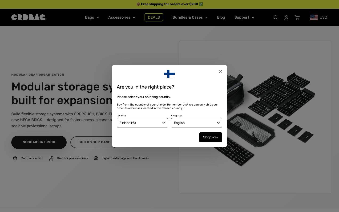 CRDBAG homepage screenshot
