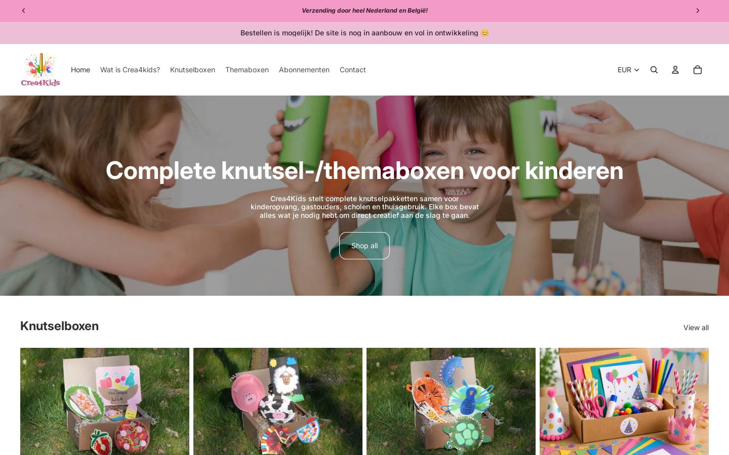 crea4kids.nl homepage screenshot