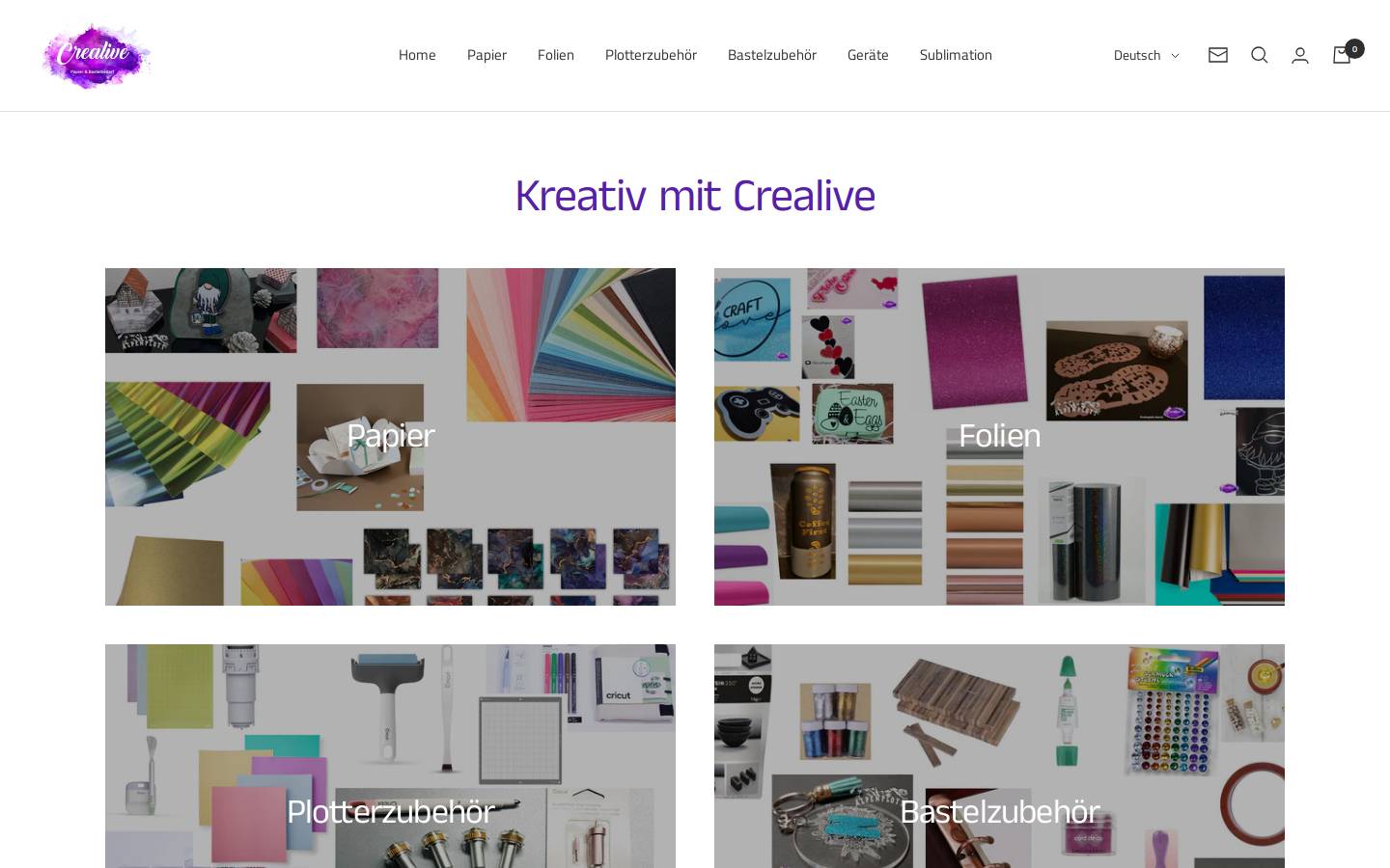 crealive.ch homepage screenshot