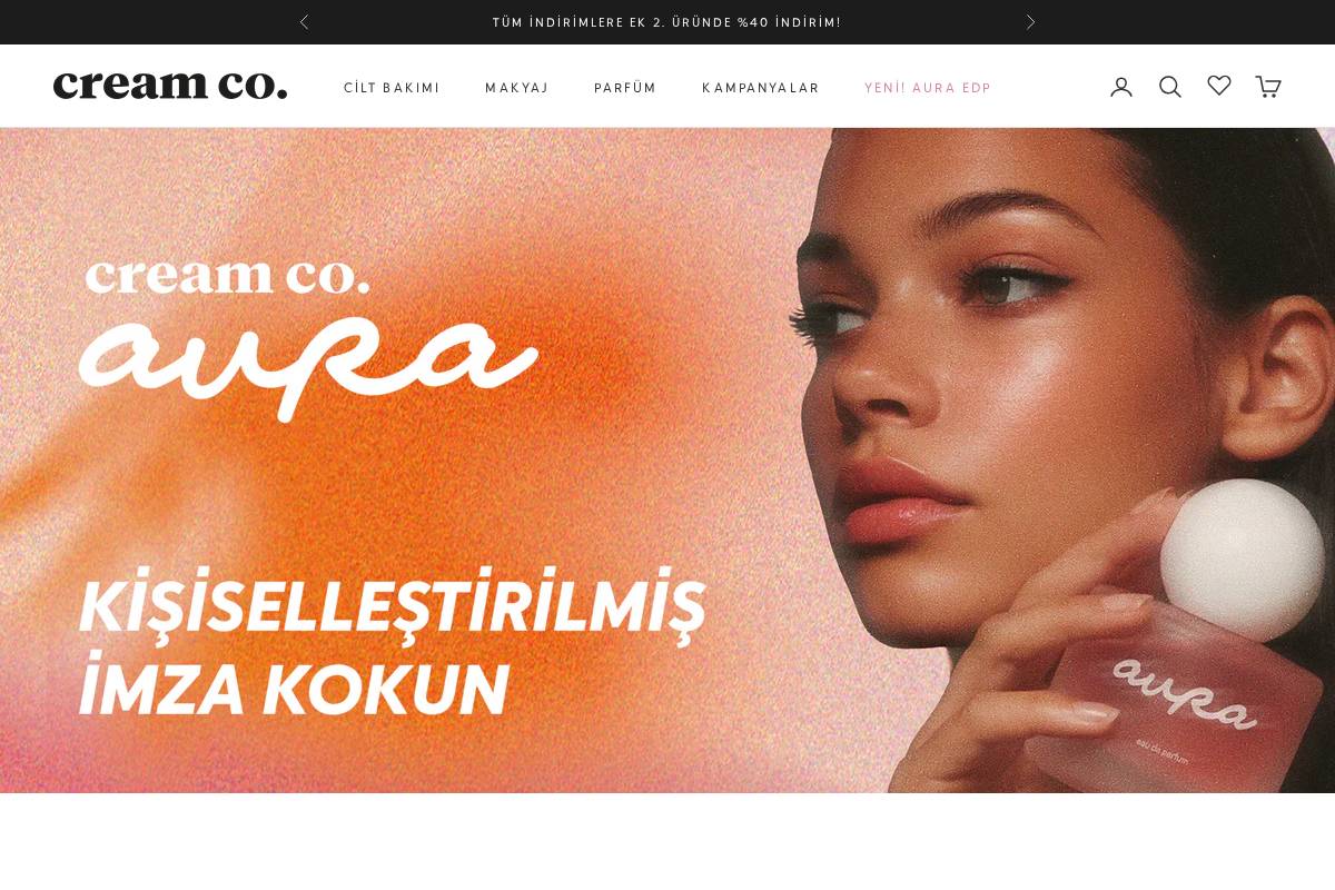 creamco.com.tr homepage screenshot