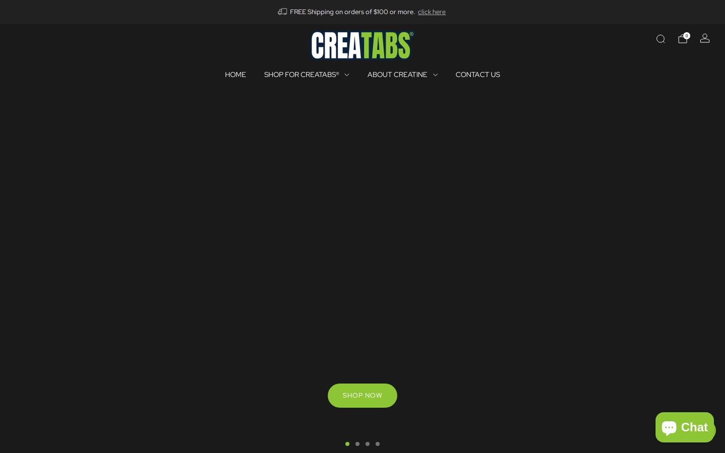 creatabs.com homepage screenshot