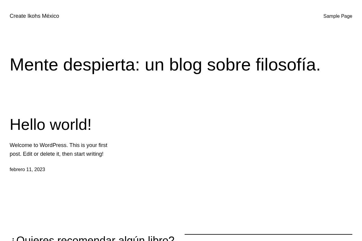 create-mexico.com homepage screenshot