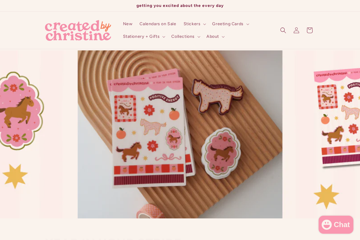 Created By Christine homepage screenshot