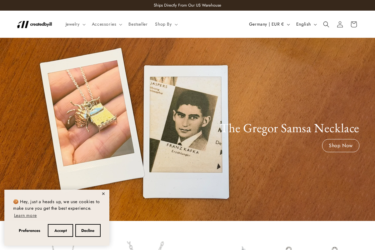 createdbyill homepage screenshot